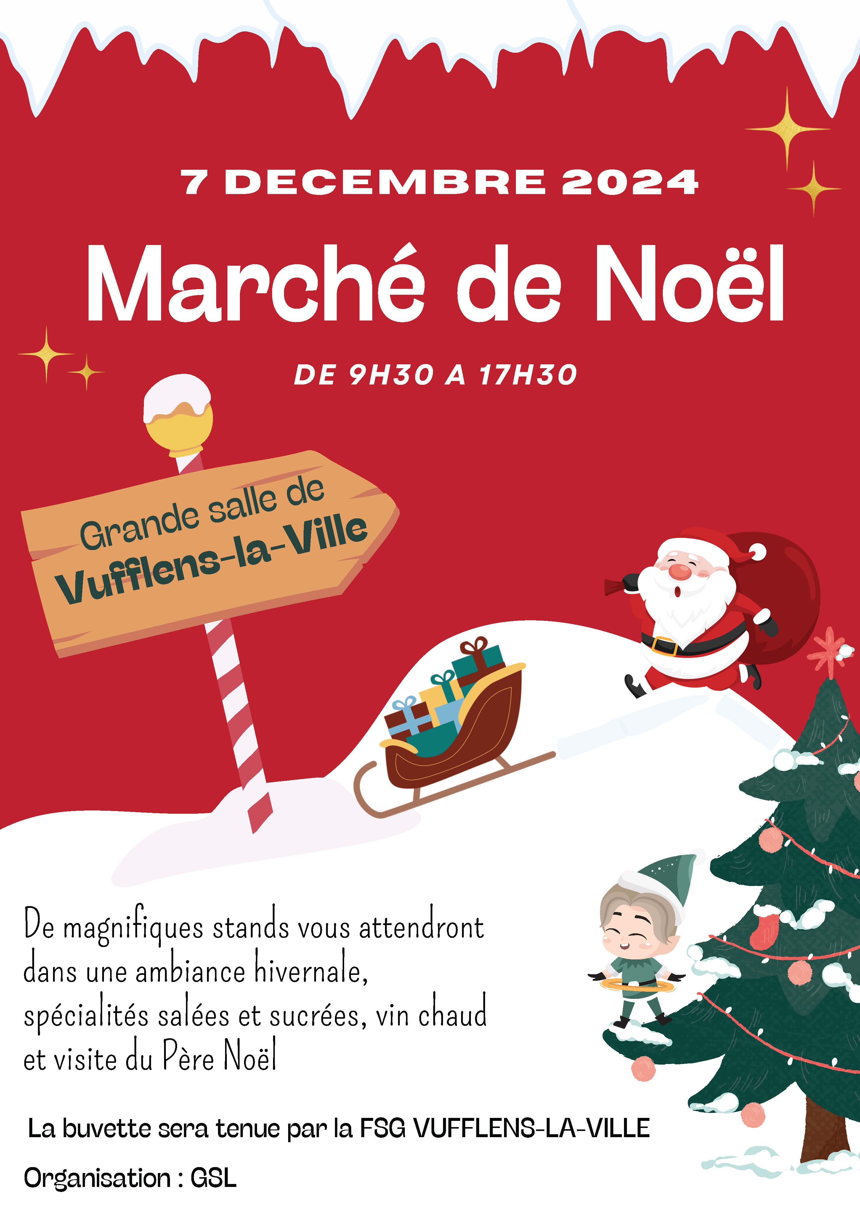 Affiche Marché de Noël 2024