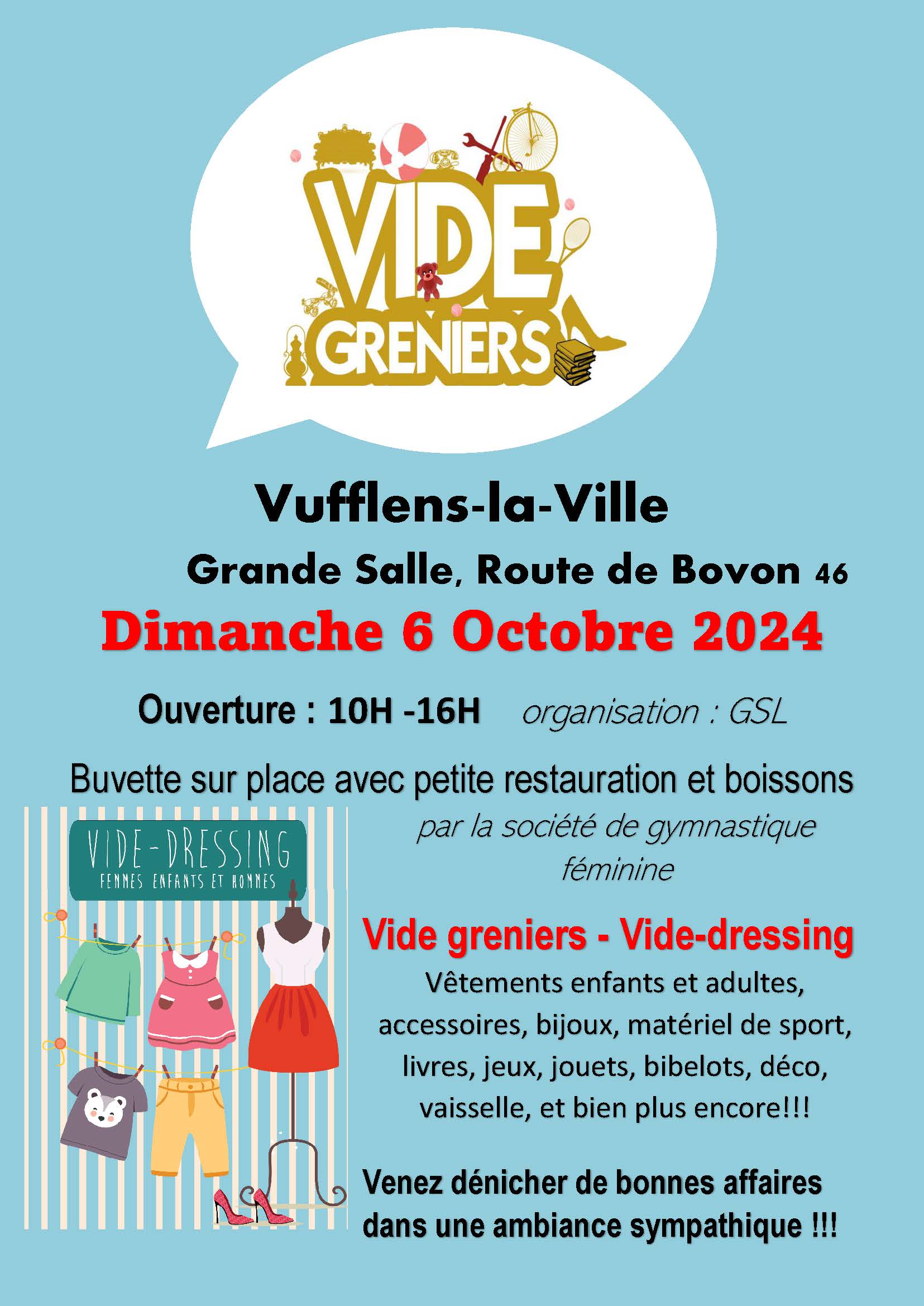 Vide greniers dimanche 06.10.2024 pub